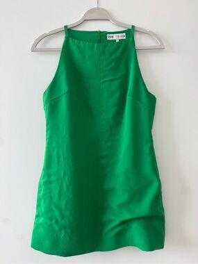 Zara Bright Green Top with Clean Neckline